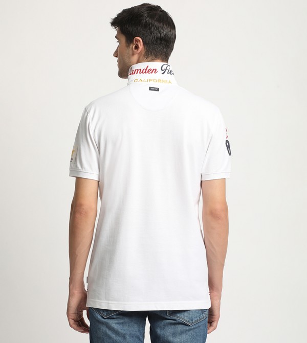 Beverly Hills Polo Club  T-Shirts - White Polo T-shirts