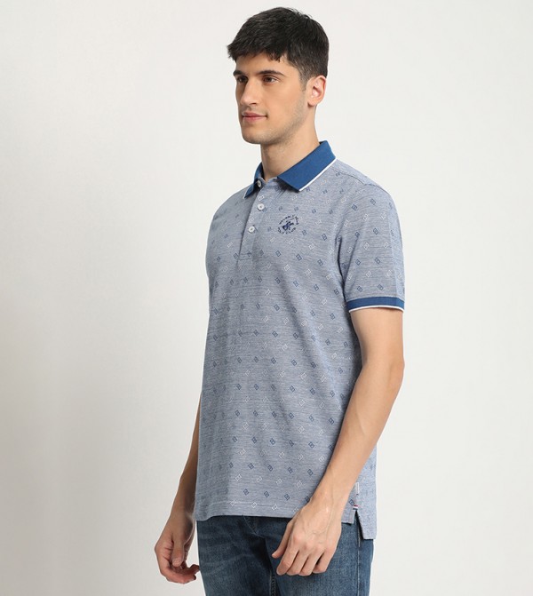 بيفرلي هيلز بولو كلوب  ملابس - أزرق قمصان بولو