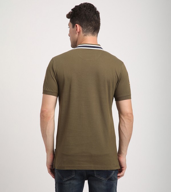 بيفرلي هيلز بولو كلوب تيشيرتات بولو - زيتي داكن قمصان بولو