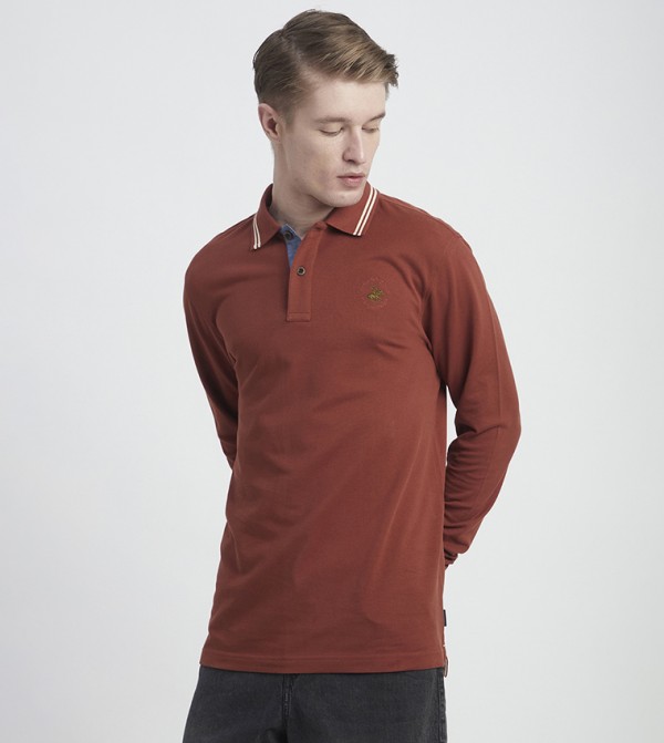 Beverly Hills Polo Club  T-Shirts - Brown Polo T-shirts