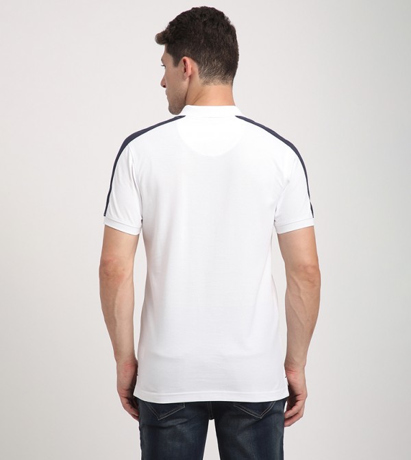 Beverly Hills Polo Club Polo T-Shirts - White Polo T-shirts