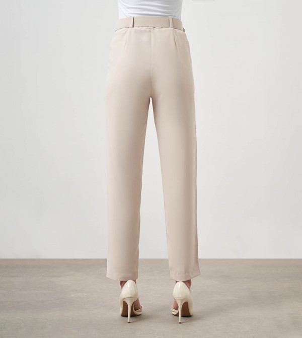 Mizalle Mizalle - White Casual Pants