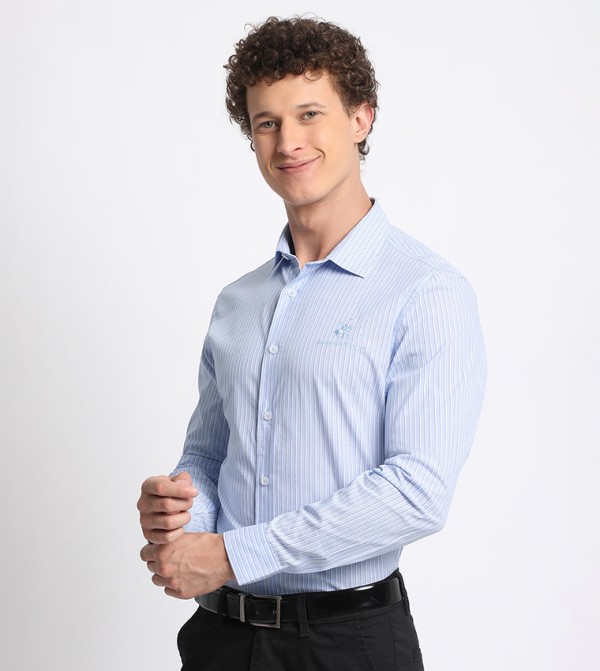 بيفرلي هيلز بولو كلوب  قمصان - أزرق باودر Long Sleeves