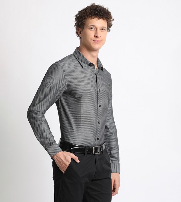 Beverly Hills Polo Club  Formal Shirts - Black Long Sleeves