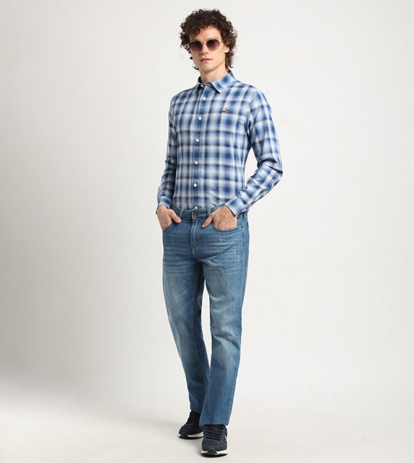 Beverly Hills Polo Club  Shirts - Blue Casual Shirts