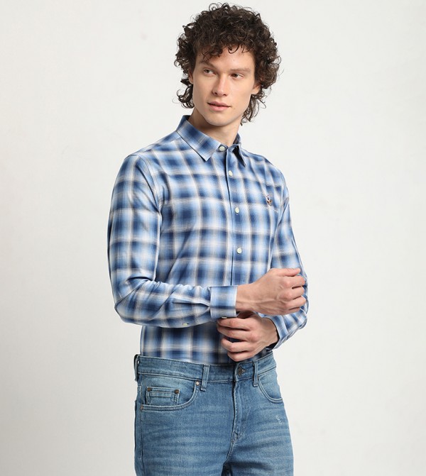 Beverly Hills Polo Club  Shirts - Blue Casual Shirts