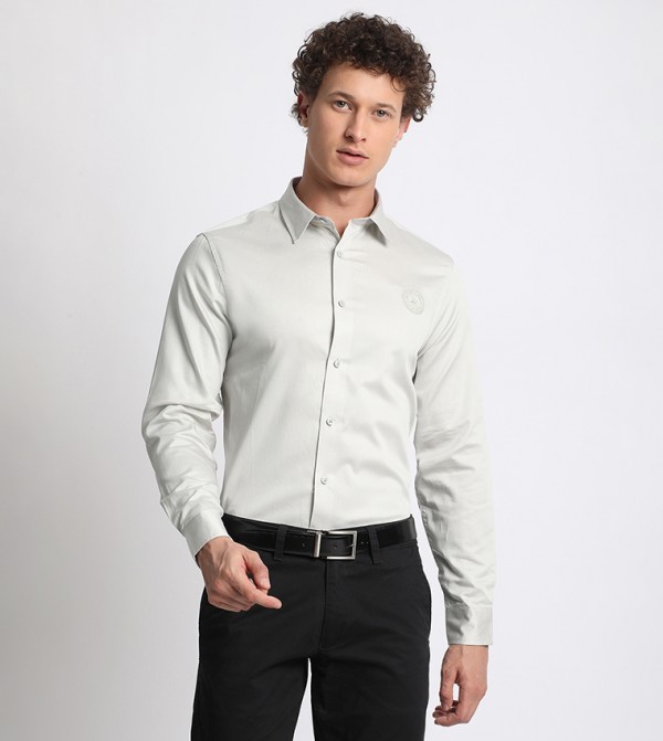 Beverly Hills Polo Club  Formal Shirts - Beige Long Sleeves
