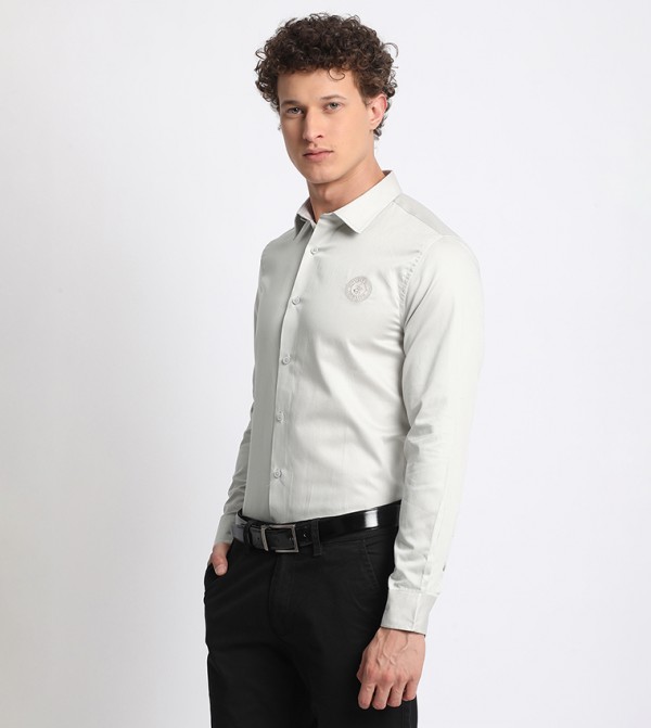 Beverly Hills Polo Club  Formal Shirts - Beige Long Sleeves