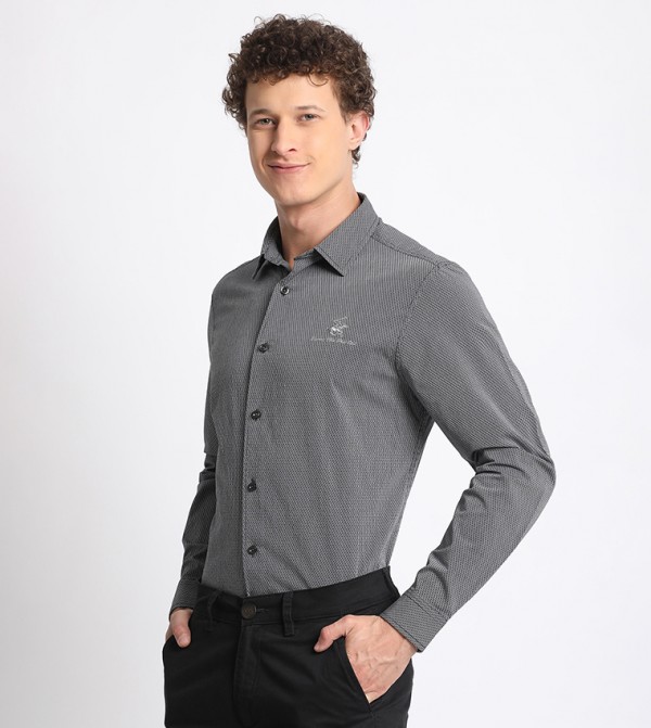 Beverly Hills Polo Club  Formal Shirts - Black Long Sleeves