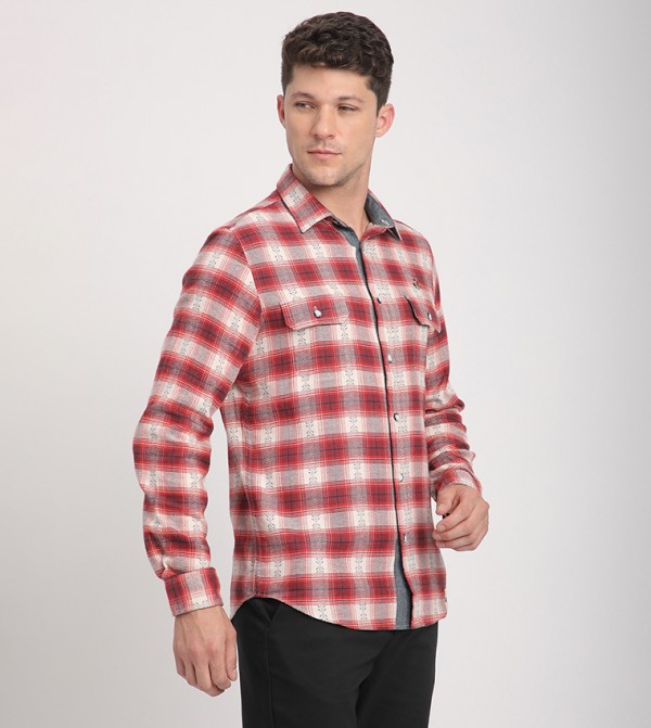 بيفرلي هيلز بولو كلوب  قمصان - أحمر قميص كاجوال 