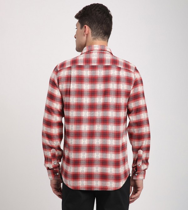 بيفرلي هيلز بولو كلوب  قمصان - أحمر قميص كاجوال 