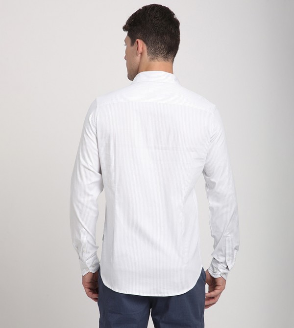 Beverly Hills Polo Club  Clothing - White Casual Shirts