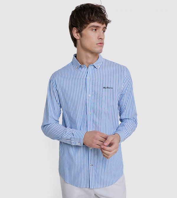 بن شيرمان بن شيرمان - أزرق Long Sleeves