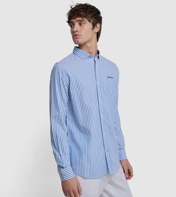 بن شيرمان بن شيرمان - أزرق Long Sleeves