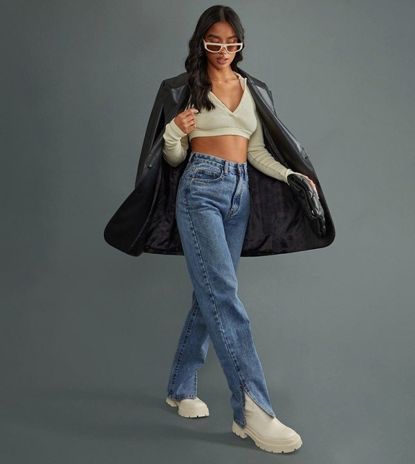 بريتي ليتل ثينغ  - أزرق Straight Jeans