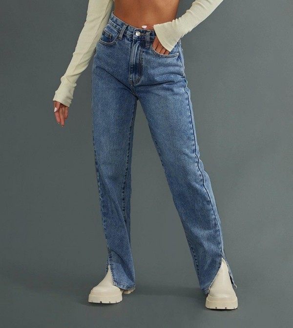 بريتي ليتل ثينغ  - أزرق Straight Jeans