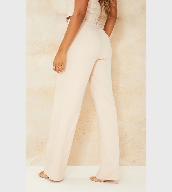 PrettyLittleThing Pants & Leggings - Nude Casual Pants