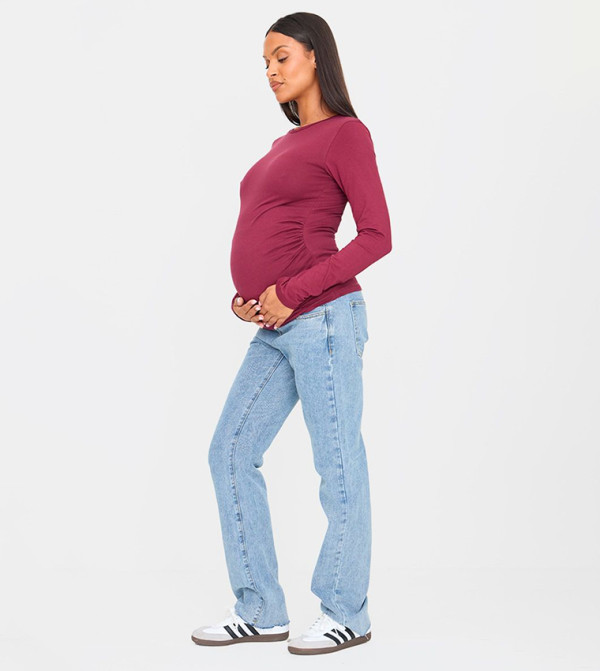 PrettyLittleThing - Outlet  Maternity Clothing - Blue Jeans