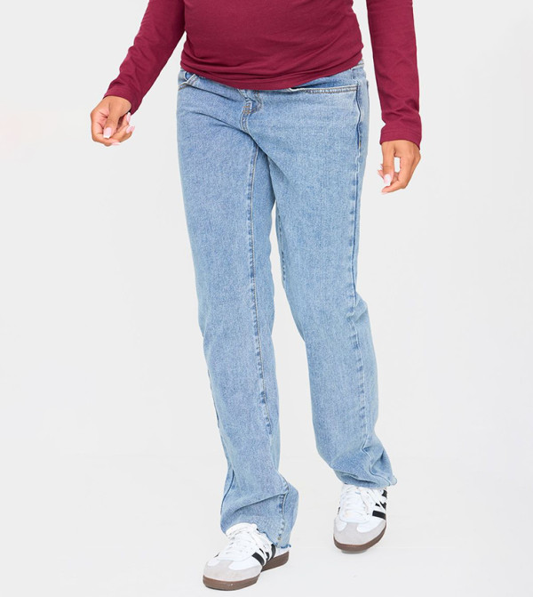 PrettyLittleThing - Outlet  Maternity Clothing - Blue Jeans