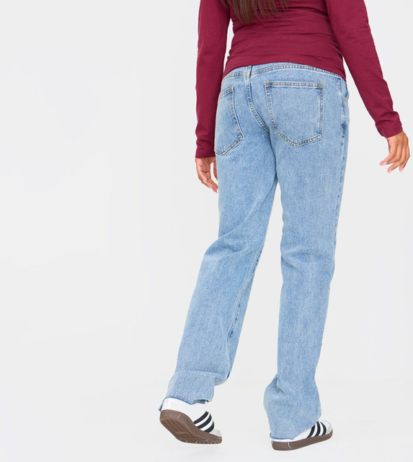 PrettyLittleThing - Outlet  Maternity Clothing - Blue Jeans