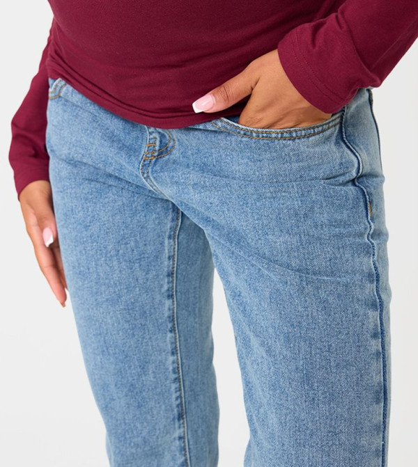 PrettyLittleThing - Outlet  Maternity Clothing - Blue Jeans