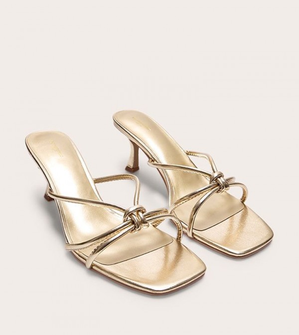 PrettyLittleThing - Outlet  - Gold Heels
