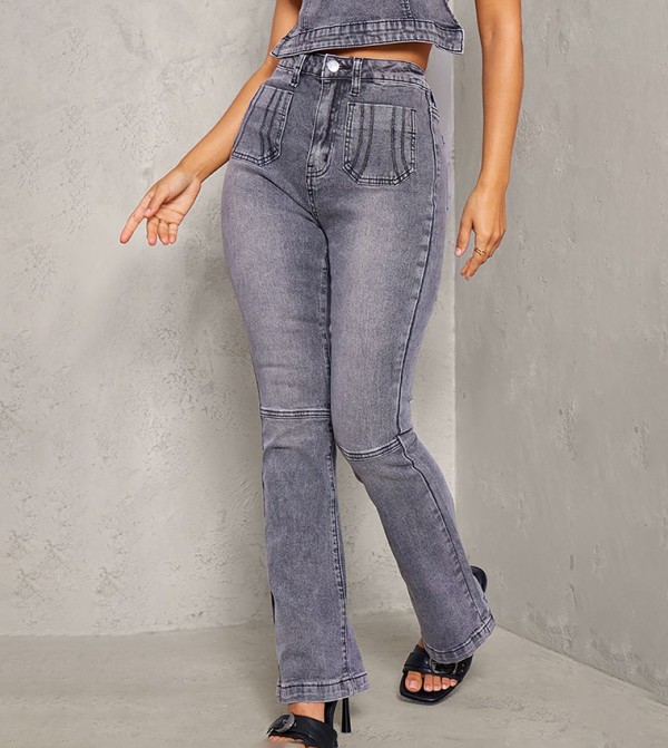 PrettyLittleThing  Jeans - Grey Slim Fit Jeans