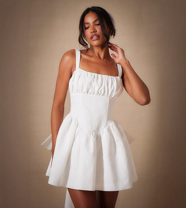 بريتي ليتل ثينغ s-n-plt - أبيض فساتين حفلة