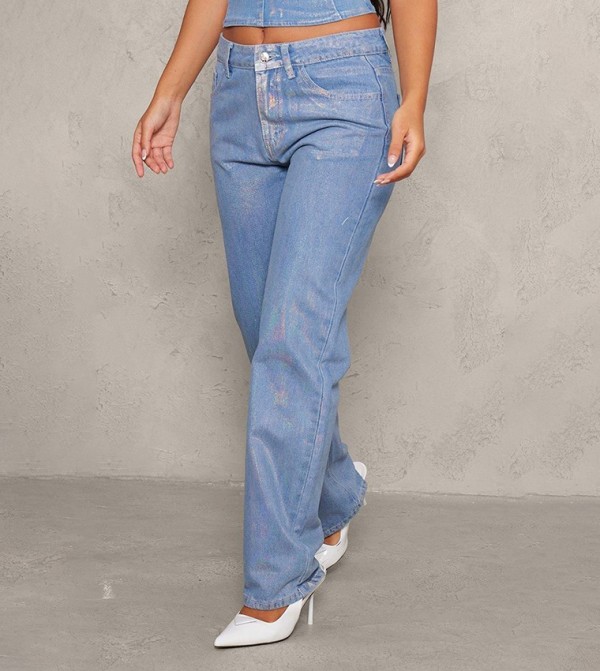 بريتي ليتل ثينغ  - أزرق Straight Jeans