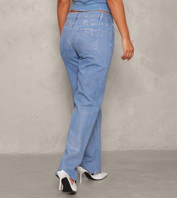 بريتي ليتل ثينغ  - أزرق Straight Jeans