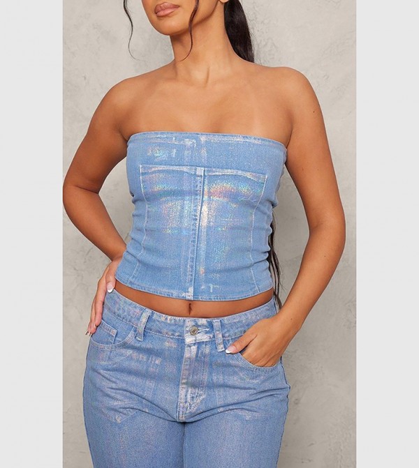 بريتي ليتل ثينغ  - أزرق Straight Jeans