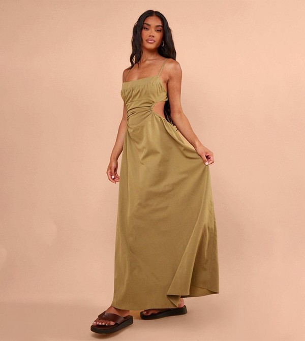 PrettyLittleThing  - Green Maxi Dresses