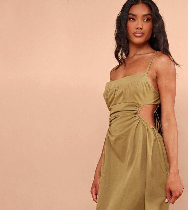 PrettyLittleThing  - Green Maxi Dresses