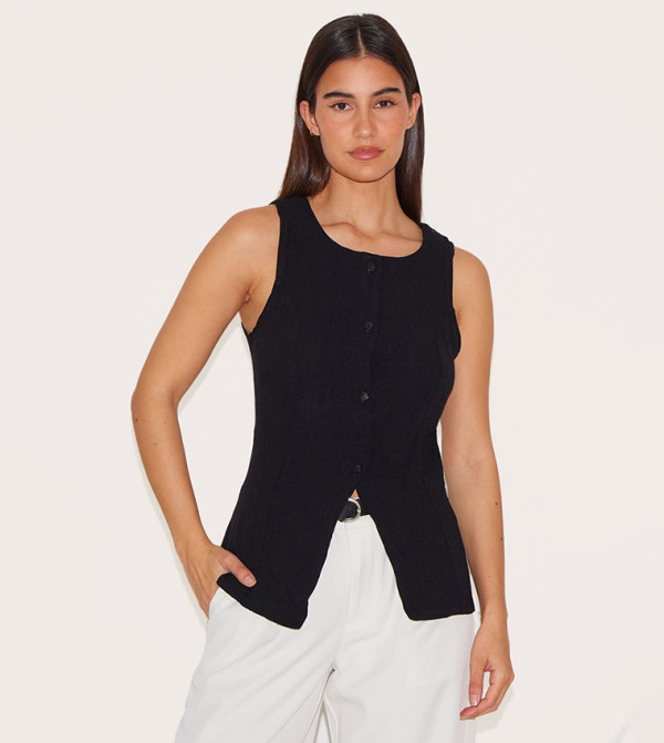 PrettyLittleThing  Waistcoats - Black Waistcoats