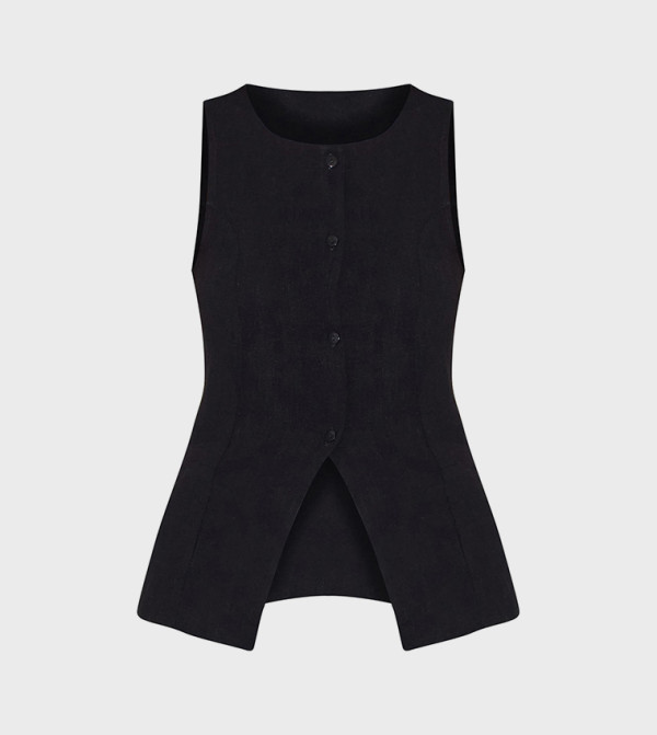 PrettyLittleThing  Waistcoats - Black Waistcoats