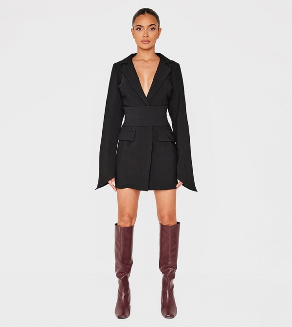 PrettyLittleThing Dresses - Black Mini Dresses