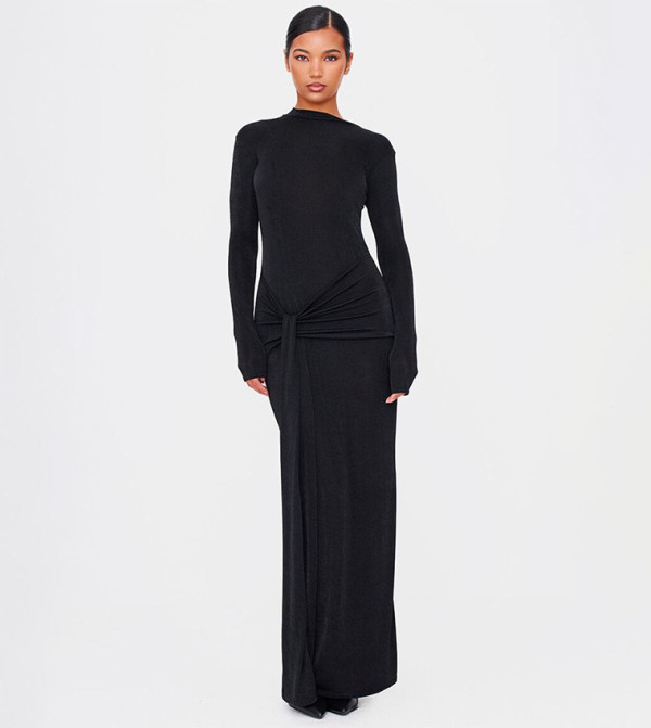 PrettyLittleThing  Clothing - Black Maxi Dresses