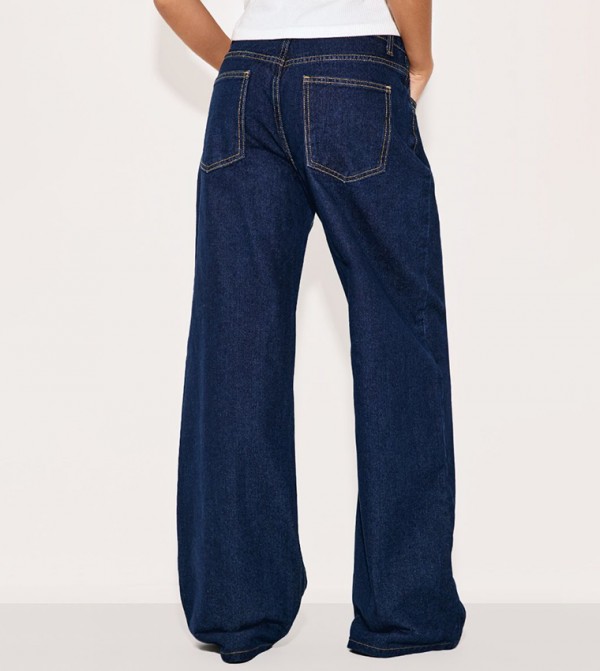 PrettyLittleThing PrettyLittleThing - Indigo Wide Leg Jeans