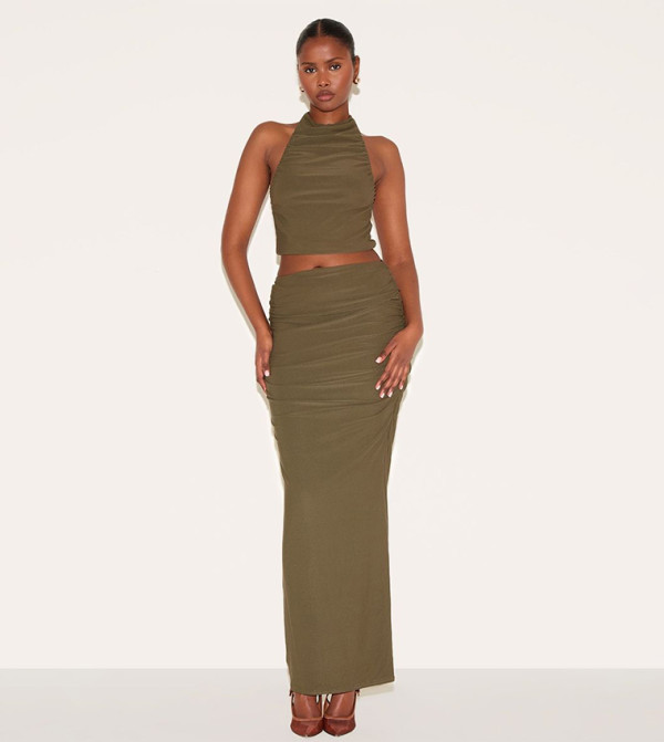 PrettyLittleThing PrettyLittleThing - Green Maxi Skirts