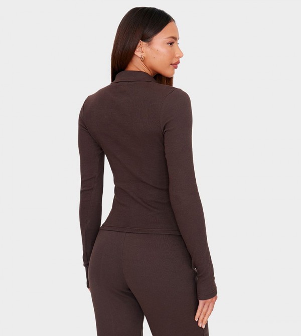 PrettyLittleThing PrettyLittleThing - Brown Polo T-shirts