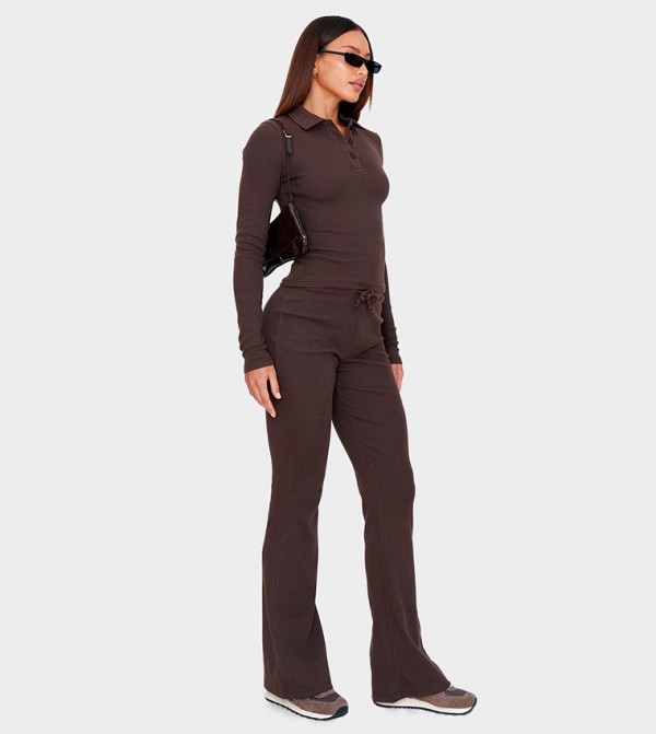 PrettyLittleThing PrettyLittleThing - Brown Polo T-shirts