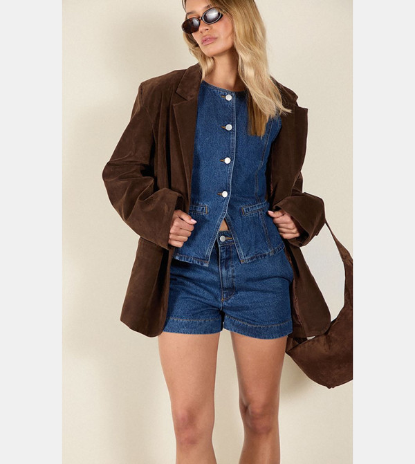 PrettyLittleThing - Outlet  Denim shorts - Blue Denim shorts