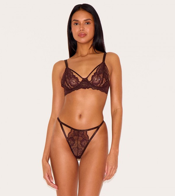 بريتي ليتل ثينغ  لانجري - بني  Lingerie Sets