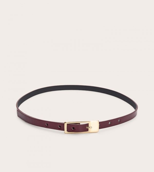 PrettyLittleThing  Belts - Maroon Non Leather Belts