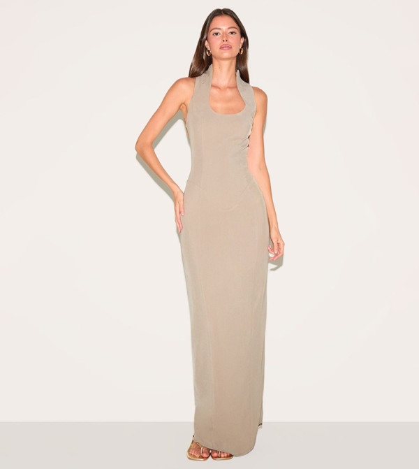 PrettyLittleThing PrettyLittleThing - Beige Casual Dresses