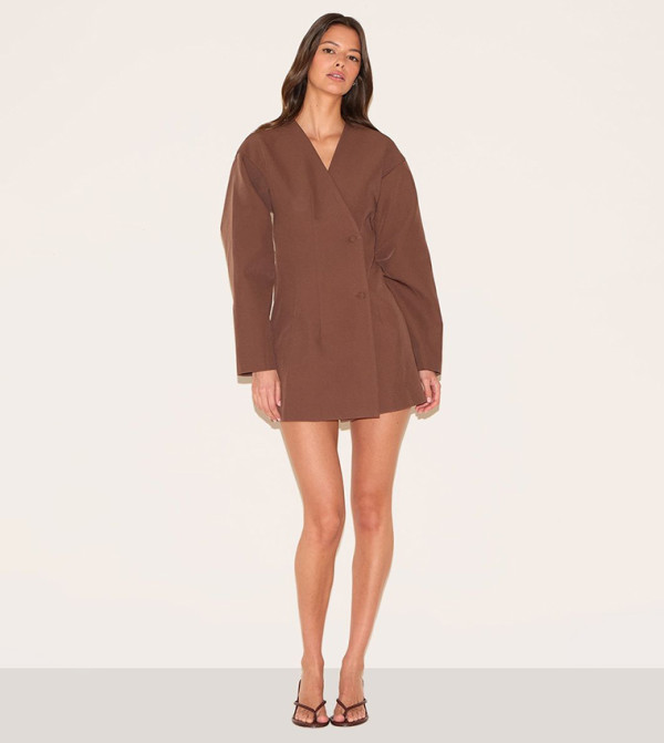 بريتي ليتل ثينغ بريتي ليتل ثينغ - بني  Mini Dresses