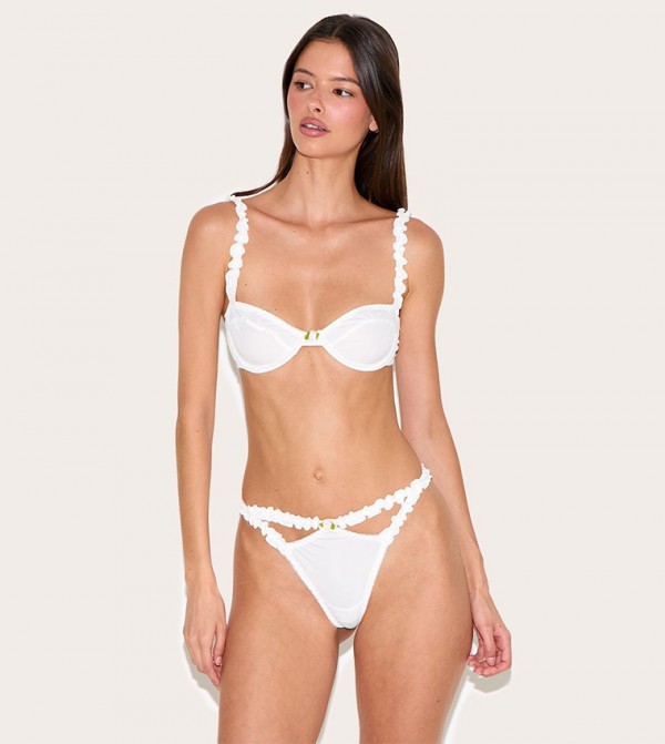بريتي ليتل ثينغ  لانجري - أبيض Lingerie Sets