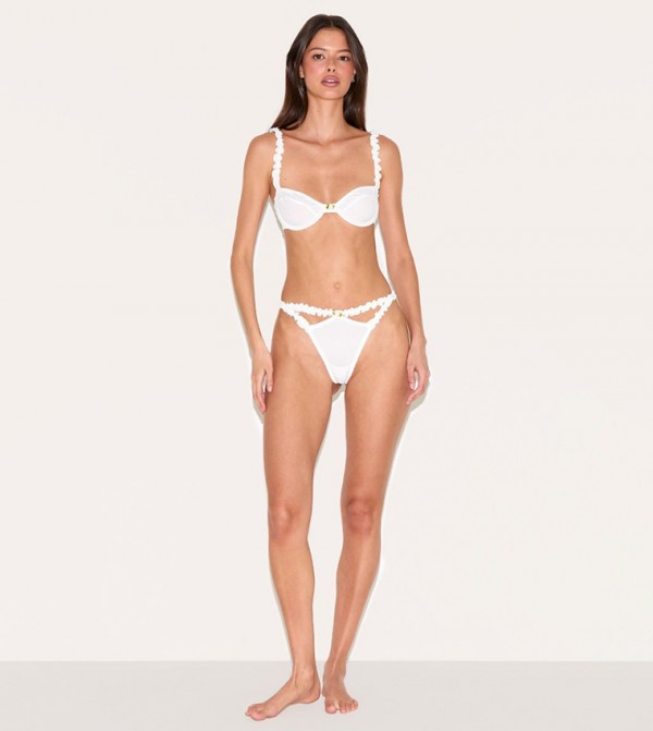 بريتي ليتل ثينغ  لانجري - أبيض Lingerie Sets