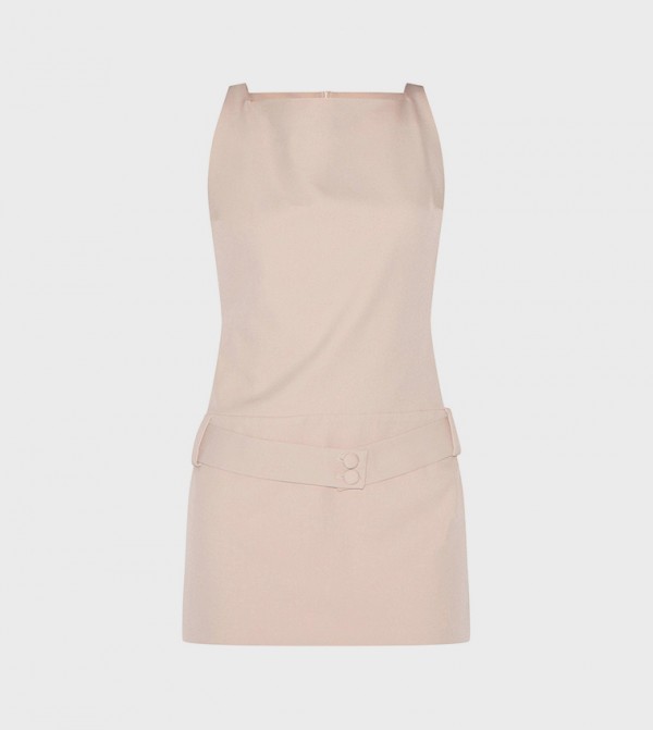 بريتي ليتل ثينغ  فساتين - بيج Mini Dresses