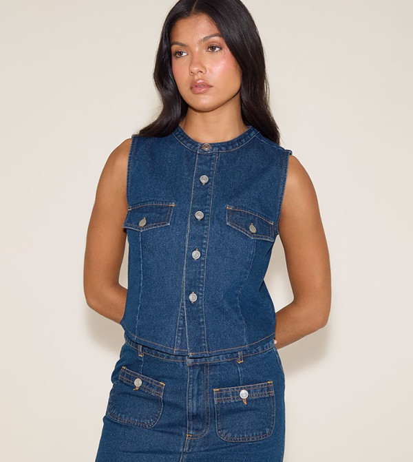 بريتي ليتل ثينغ بريتي ليتل ثينغ - أزرق Casual Tops